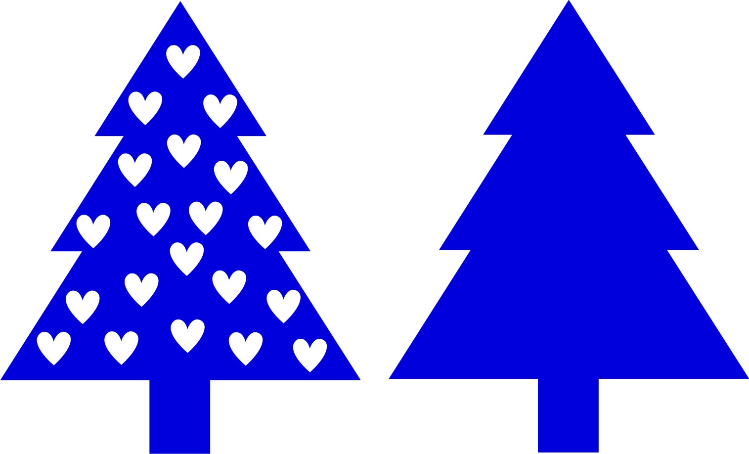 christmas tree silhouette clip art free - photo #49