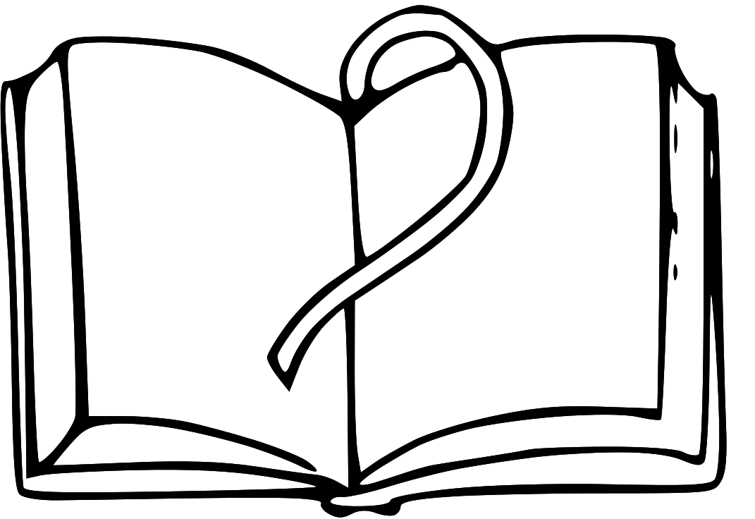 Picture of a open book clipart image #15427