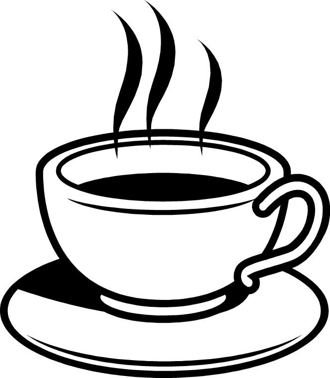 Hot coffee cup clipart