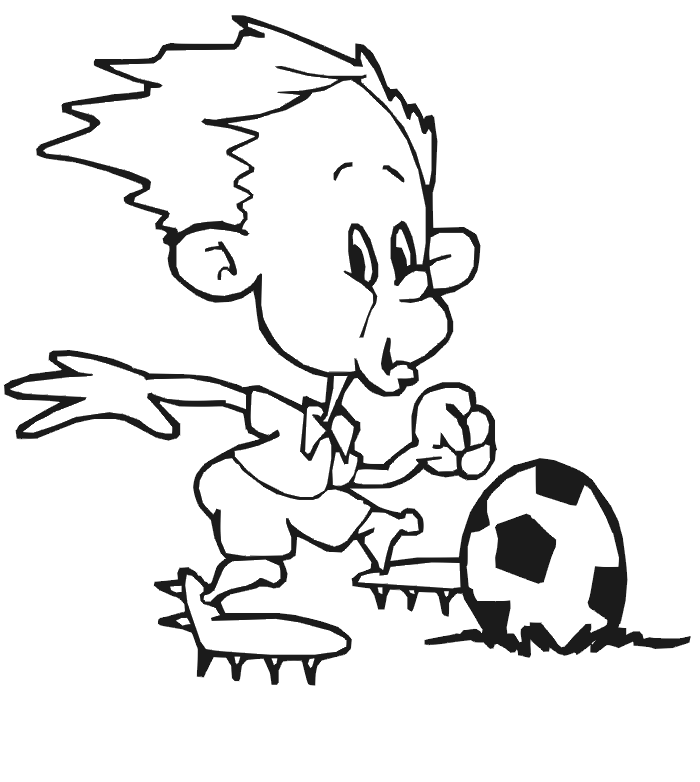 Soccer Coloring Pages (