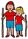 Kids Camping Clipart