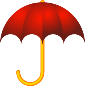 Red Umbrella clip art - vector clip art online, royalty free ...