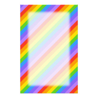 Rainbow Pattern Stationery | Zazzle