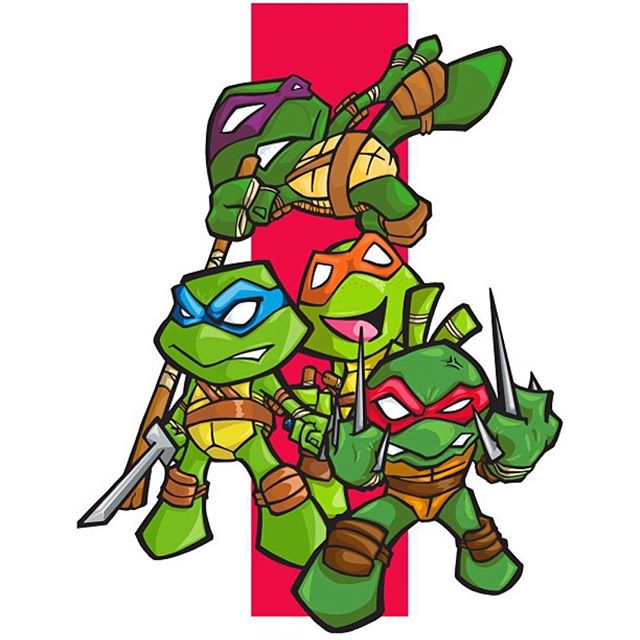 tmnt leonardo michelangelo drawing on Instagram