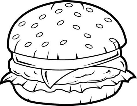 Burger With Space Clip Art Vector Online Royalty Free Clipart ...