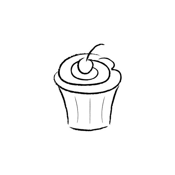 Cupcake Outline