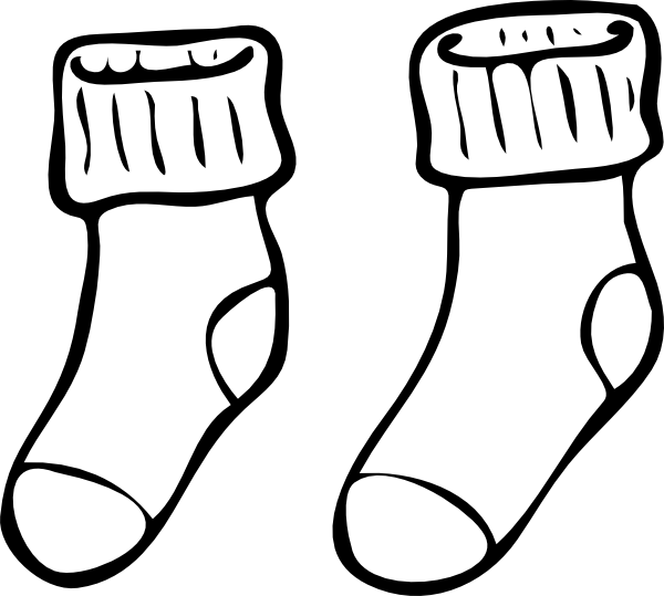 Best Photos of Socks Coloring Page Template - Socks Coloring ...