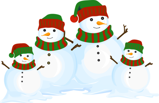 Snowman Family Clipart