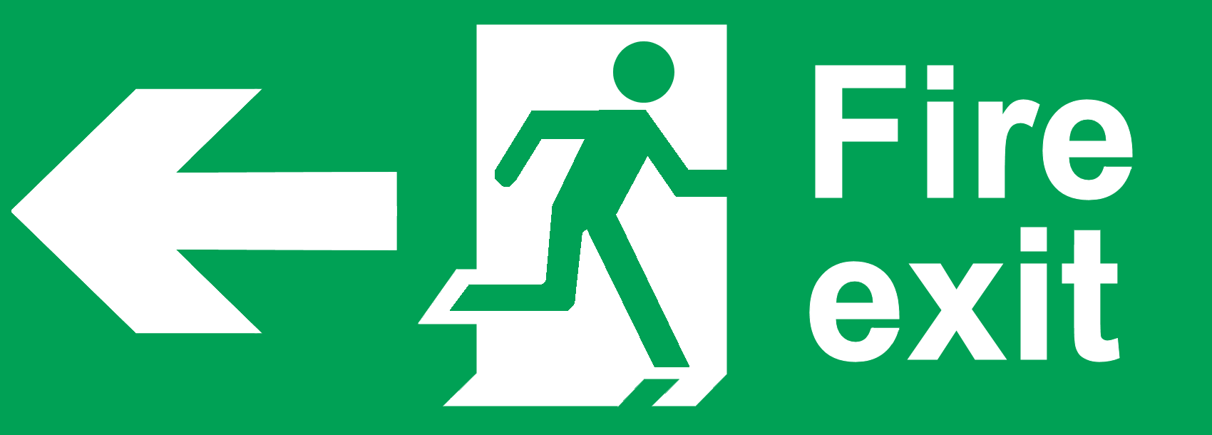 Fire exit clipart