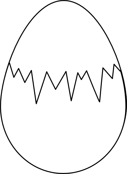 Easter Egg Stencil | Coloringkids.co