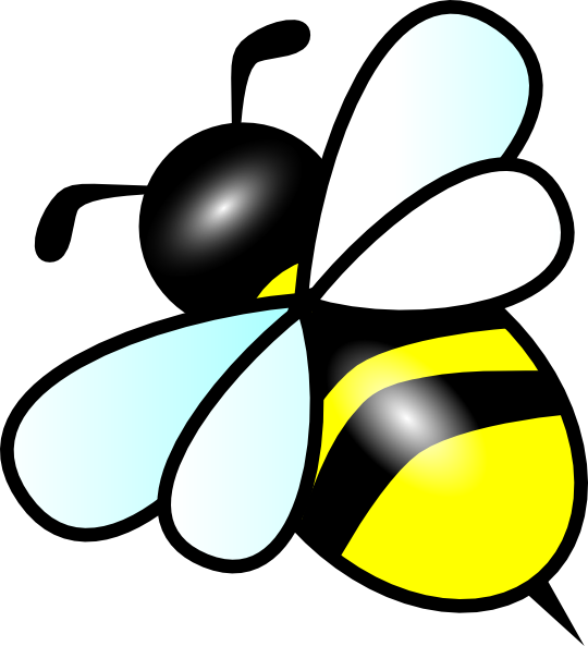 Small Bee clip art - vector clip art online, royalty free & public ...