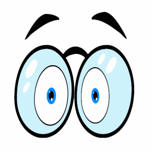 Cartoon Eyes With Glasses | Zazzle