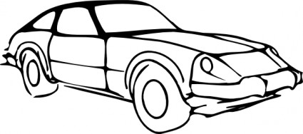 Vehicles For > Sports Car Silhouette Clip Art