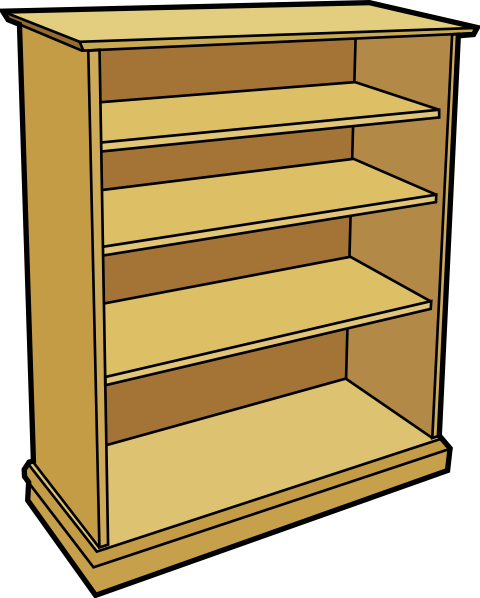 Free to Use & Public Domain Bookcase Clip Art