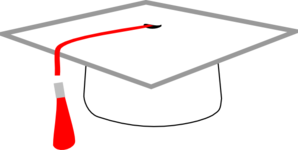 Red Mortarboard Clip Art - vector clip art online ...