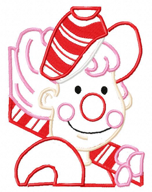 Candyland Game Mr. Mint Head Applique Machine by EmbroideringQueen ...