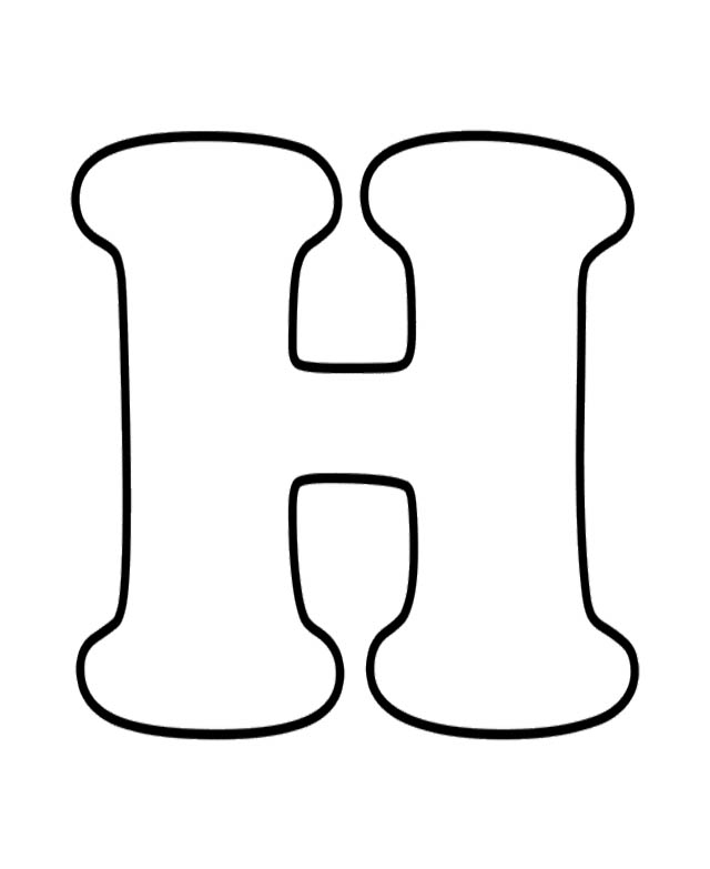 Letter H Coloring Page - AZ Coloring Pages - ClipArt Best - ClipArt Best