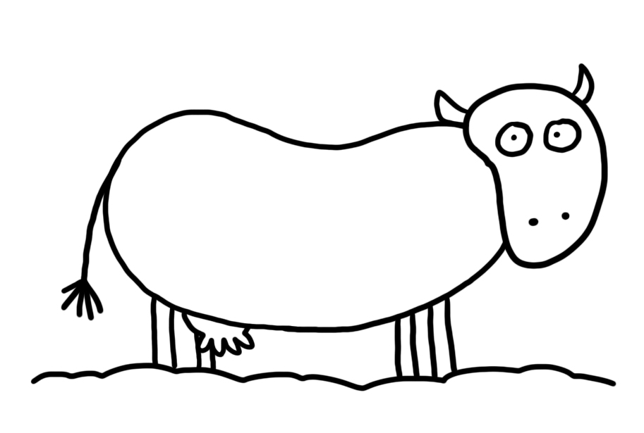How To Draw A Cow For Kindergarteners - ClipArt Best