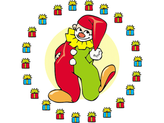 Free Christmas Clipart | Candle, Gifts Clipart, Clown