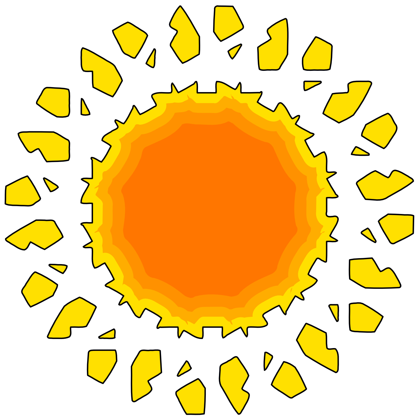 Clip Art: the Sun Variationen Muster 65 ...