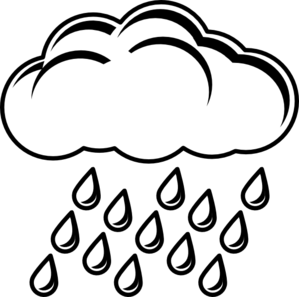 Cloud With Rain Outline Clip Art Vector Online Royalty on ...