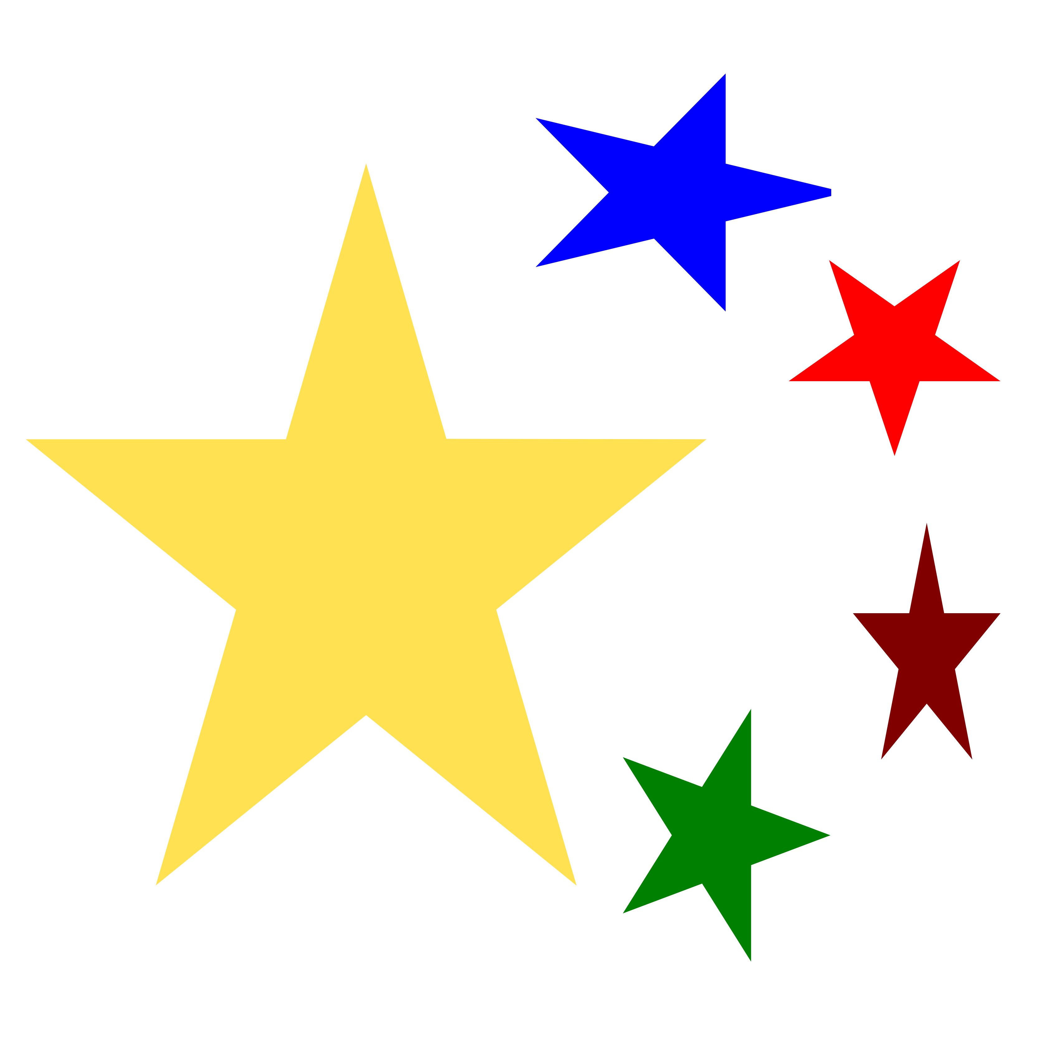 Clip Art: Five Star 16x 16 Christmas Xmas ...