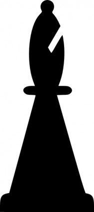 Black Bishop Chess Piece clip art Vector clip art - Free vector ...