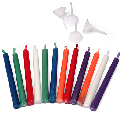 ThinkGeek :: Colorflame Birthday Candles