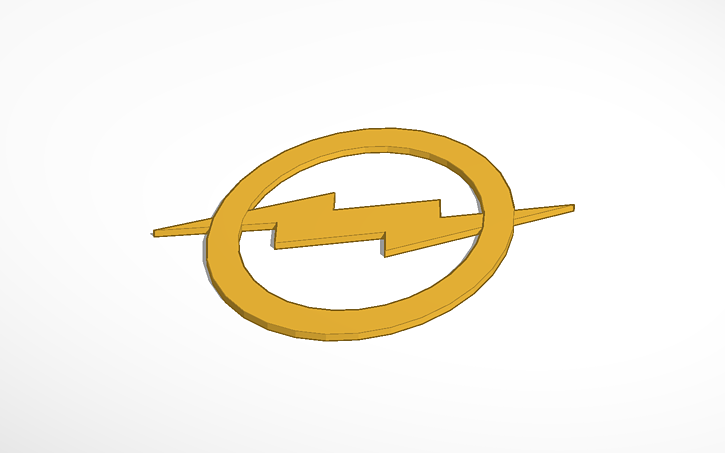 3D design flash lightning bolt by daniel | Tinkercad