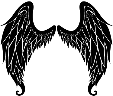 Angel Wings Wall Art Sticker - TenStickers