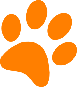 Paw print clipart no background