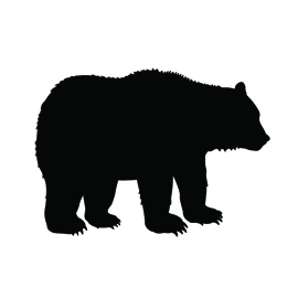 Bear Silhouette Stencil | Free Stencil Gallery