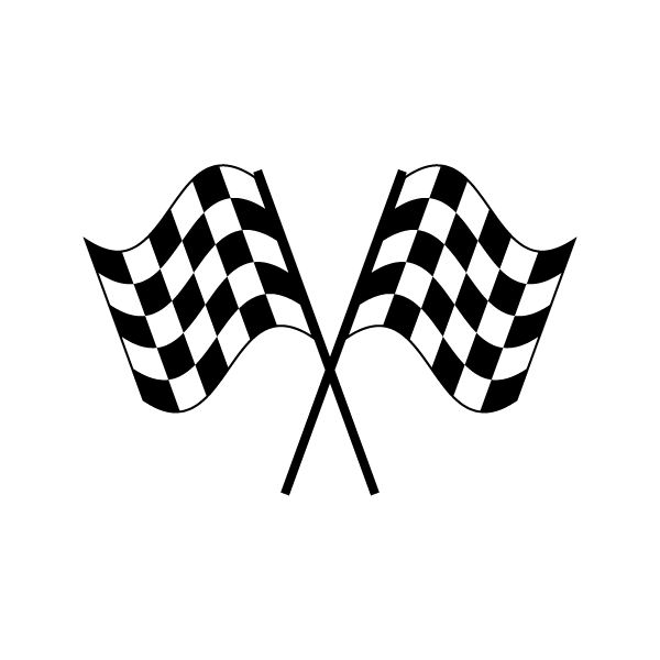 Race car flags clipart