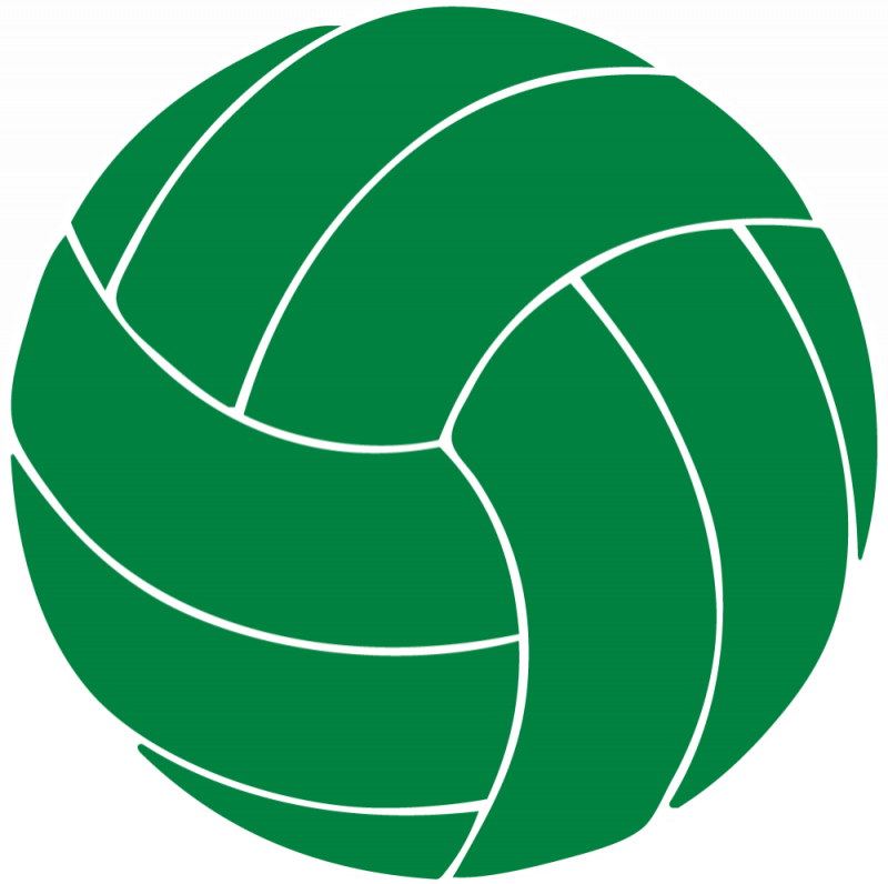 Green Volleyball Clipart