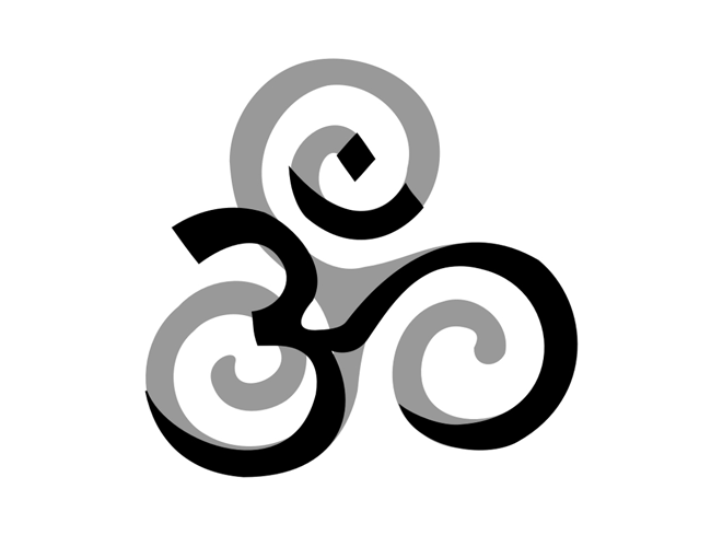 Tribal Celtic Triskell Aum Tattoo | Tattoo Tabatha