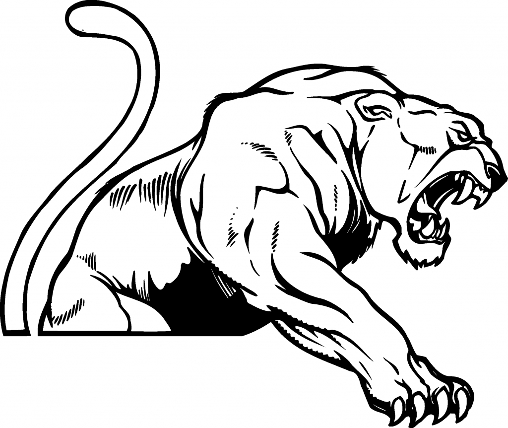 Panther mascot clip art use to create a logo decal - ClipArt Best ...