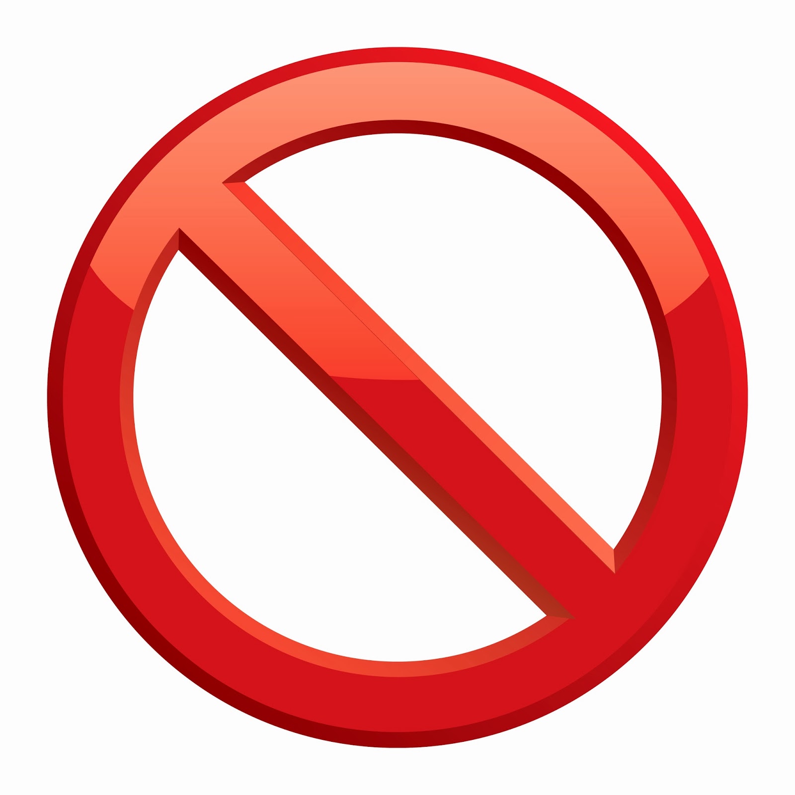 Say No Signs Clipart Best