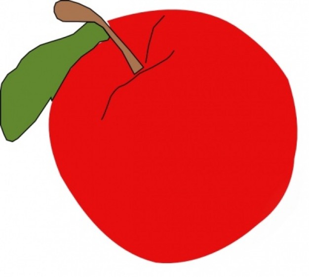 Red Apple Clip Art 414129 Images 1 » Vector | Picideas.net ...