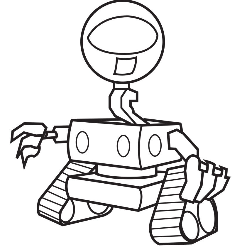 Coloring Pages a Robot Free Download | Free coloring pages, free ...