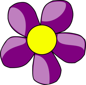 Purple Flower clip art - vector clip art online, royalty free ...