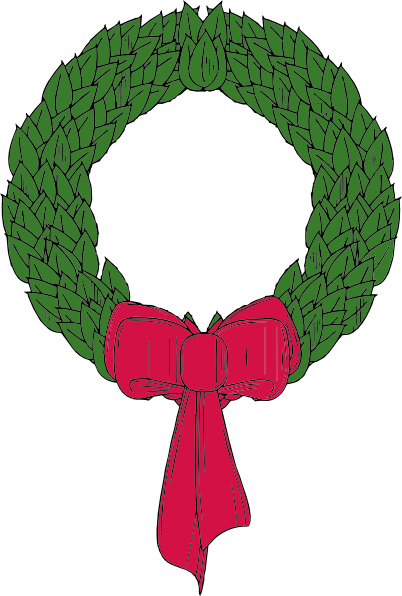 Christmas Wreath clip art - vector clip art online, royalty free ...