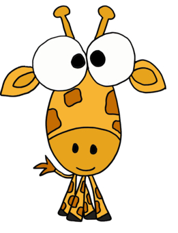 Cartoon giraffe T-Shirt Designs | Wordans Canada