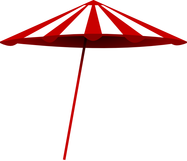 Tomk Red White Umbrella clip art Free Vector