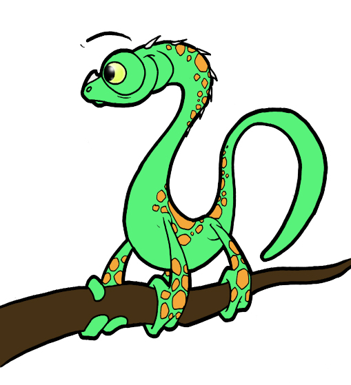 Turret Gecko cartoon