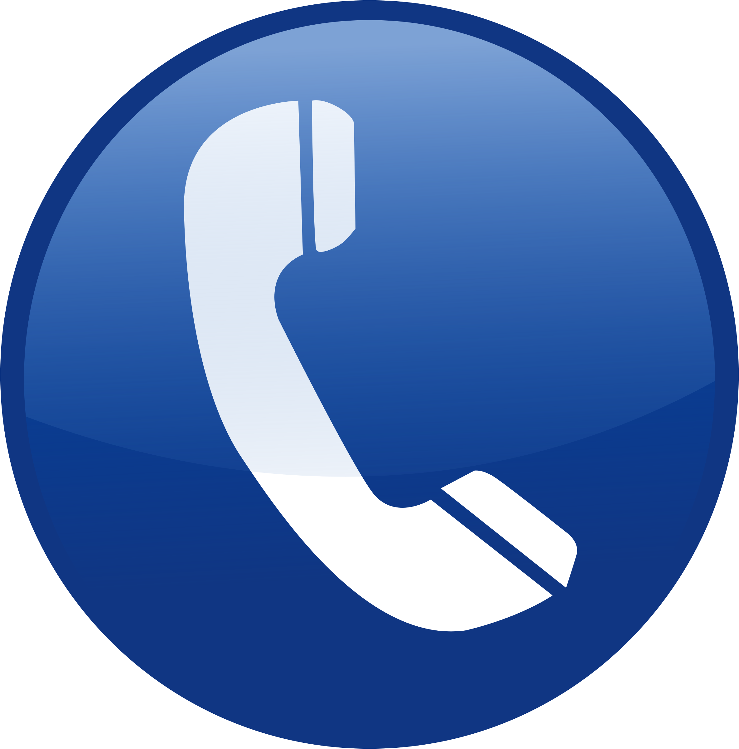 Clipart - icono telefono azul