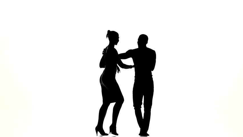 Black And White Solid Motion Graphic With 1 Man And Two Women ...