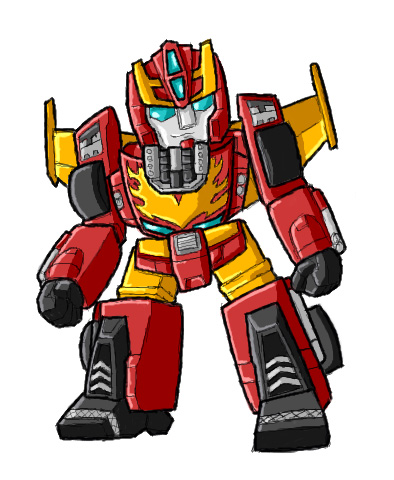 Pchat - Chibi Rodimus by GuyverC on DeviantArt