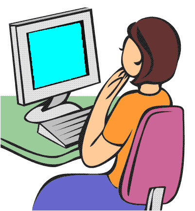 Computer office clipart