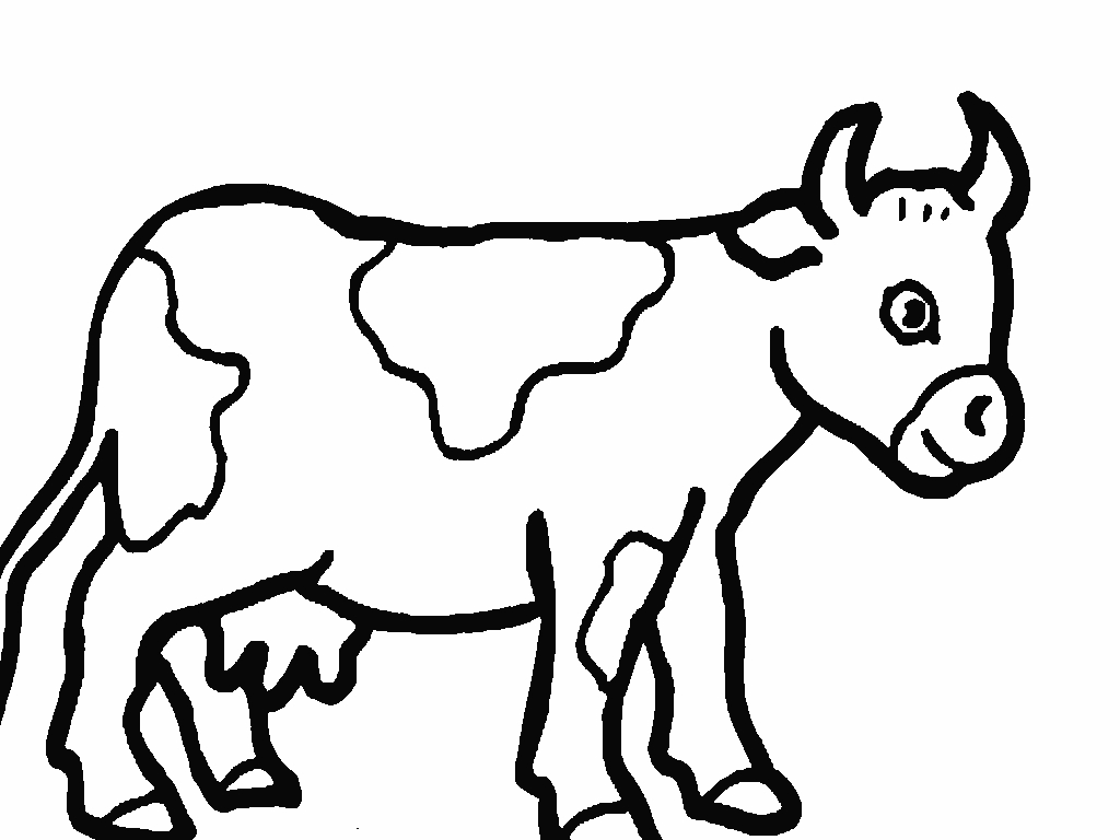 kids coloring pages of cows