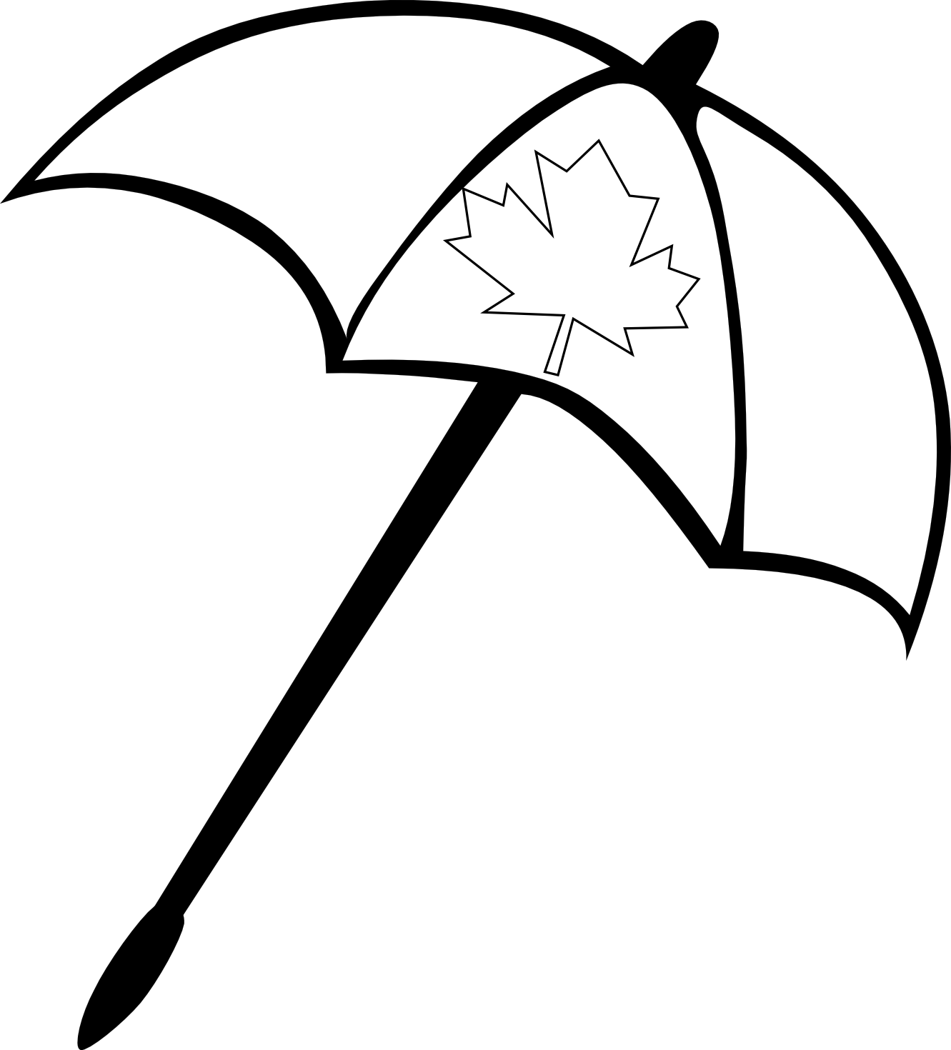 Umbrella Clipart Black And White - Free Clipart Images